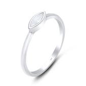 Marquise Shaped CZ Silver Ring NSR-3180